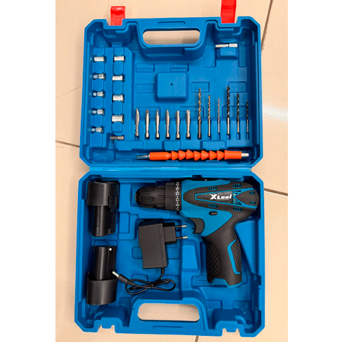 XTOOL TALADRO A BATERIA * 1 batería (3 celdas) * 2 cargador * 1